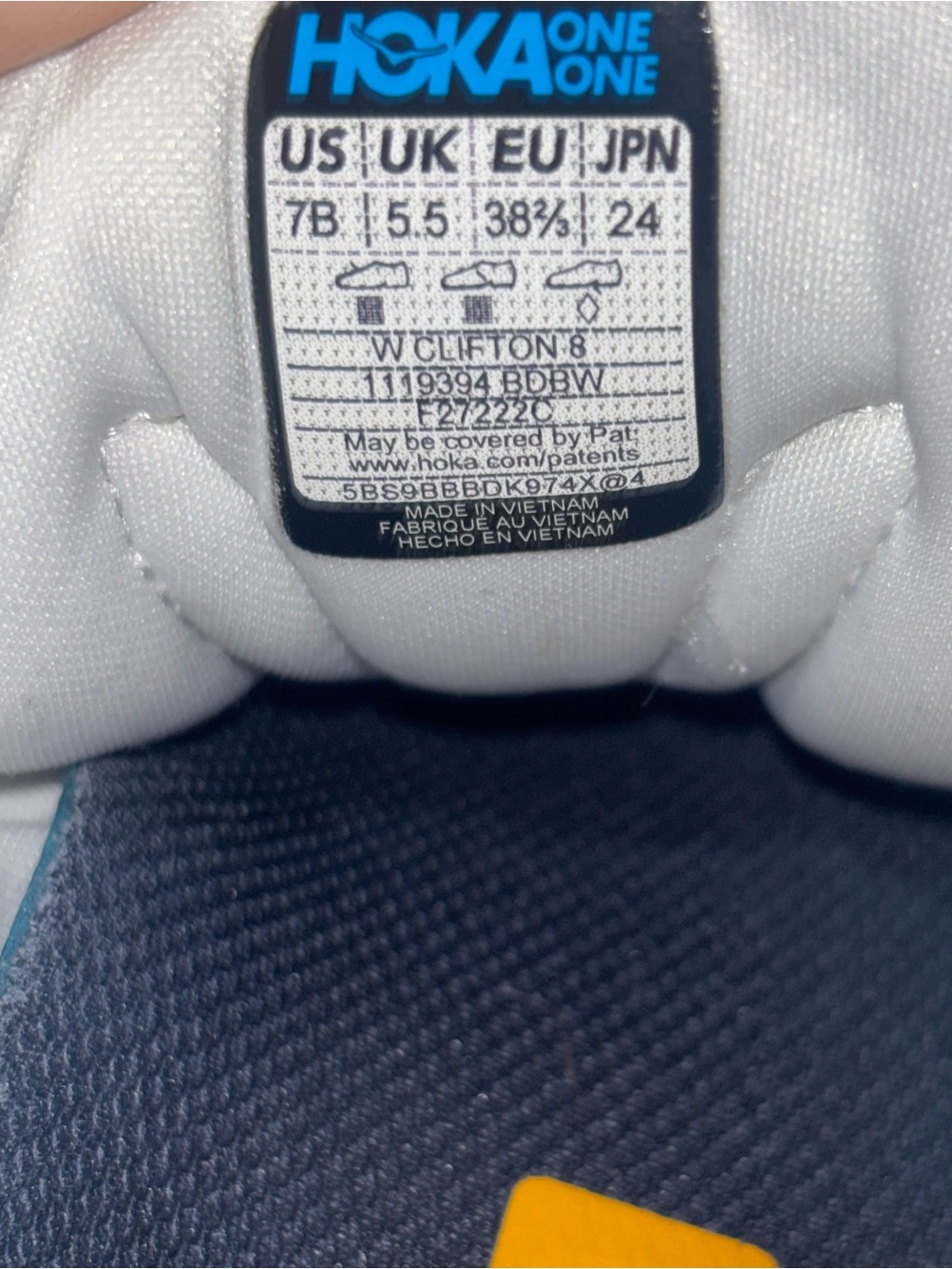 Hoka Clifton 8 WOMENS SZ 7B - Picture 2 of 16